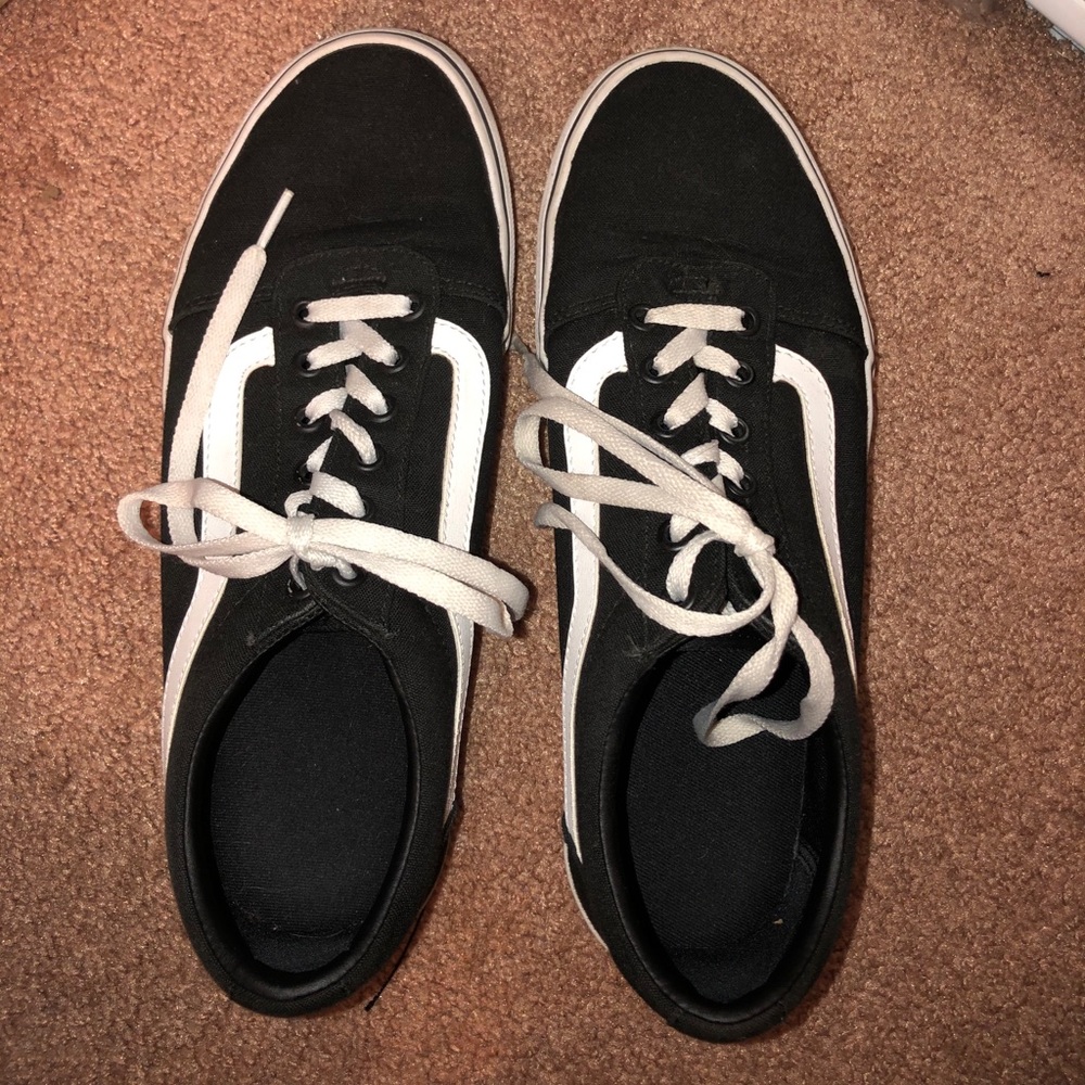 Black and white vans
